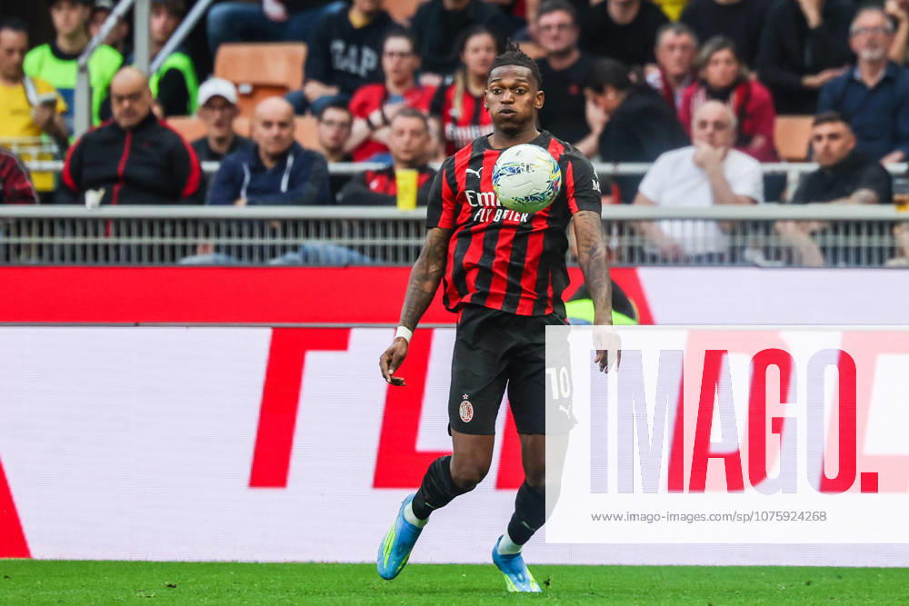 Rafael Leao of AC Milan seen in action during Serie A 2025 26 football match between AC Milan and Udinese Calcio at San Siro Stadium in Milan