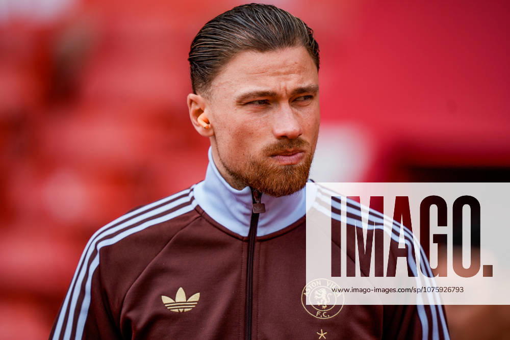 Premier League: Nottingham Forest v Aston Villa Matty Cash of Aston Villa inspects the pitch prior to kick off during the Premier League match Nottingham Forest vs Aston Villa at City Ground, Nottingham, United Kingdom on 12 April 2026 (Photo by Maynard Manyowa News Images) Nottingham City Ground Nottinghamshire United Kingdom