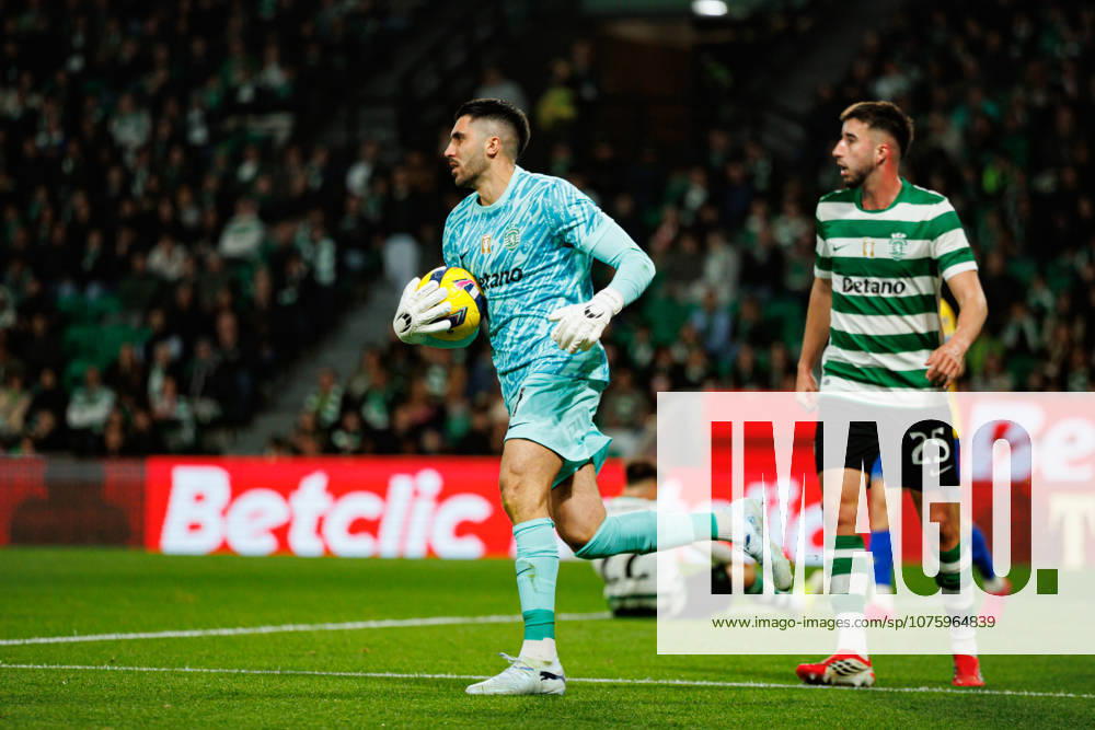 Rui Silva and Goncalo Inacio seen during Liga Portugal game between teams of Sporting CP and GD Estoril Praia at Estadio Jose Alvalade (Maciej Rogowski Ball Raw Images) Lisbon Estadio Jose Alvalade Portugal
