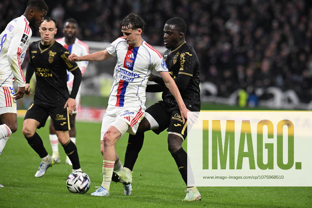 Football : Olympique Lyonnais v Lorient - French ligue 1- 12 04 2026 Morton TYLER of Lyon during the French ligue 1 match between Olympique Lyonnais and Lorient at Groupama Stadium Decines Charpieu Lyon on April 12, 2026 , France LYONFrance