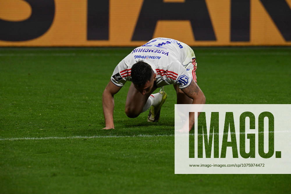 Football : Olympique Lyonnais v Lorient - French ligue 1- 12 04 2026 YAREMCHUK Roman of Lyon scoring goal during the French ligue 1 match between Olympique Lyonnais and Lorient at Groupama Stadium Decines Charpieu Lyon on April 12, 2026 , France LYONFrance