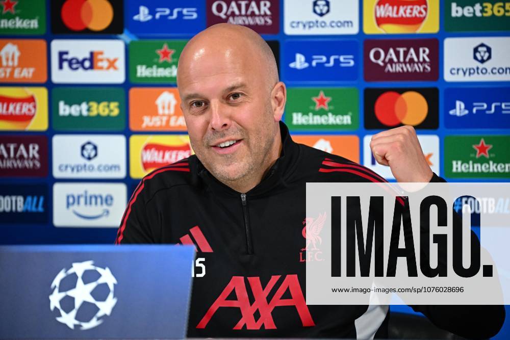 Slot arne FOOT CHAMPIONS LEAGUE 2026 PRESS CONFERENCE LIVERPOOL STADE ANFIELD ROAD LIVERPOOL ENGLAND 13 04 2026 LAHALLE PIERRE avant liverpool psg LIVERPOOL STADE ANFIELD ROAD GermanyxJapanxUKxFrancexBelgiumxOUT