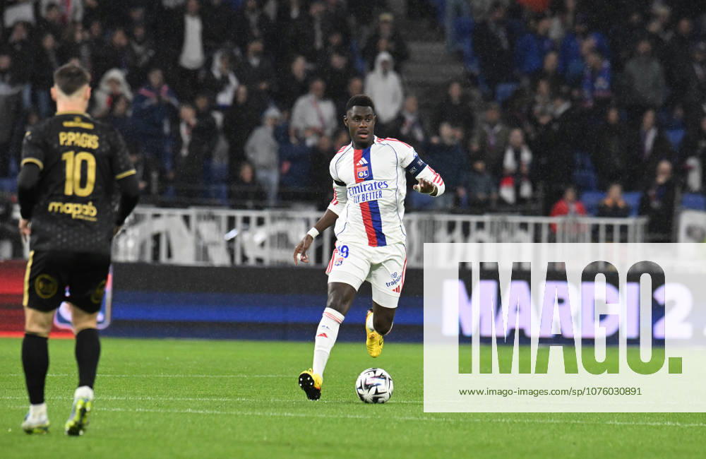 Football : Olympique Lyonnais v Lorient - French ligue 1- 12 04 2026 Moussa NIAKHATE of Lyon during the French ligue 1 match between Olympique Lyonnais and Lorient at Groupama Stadium Decines Charpieu Lyon on April 12, 2026 , France LYONFrance