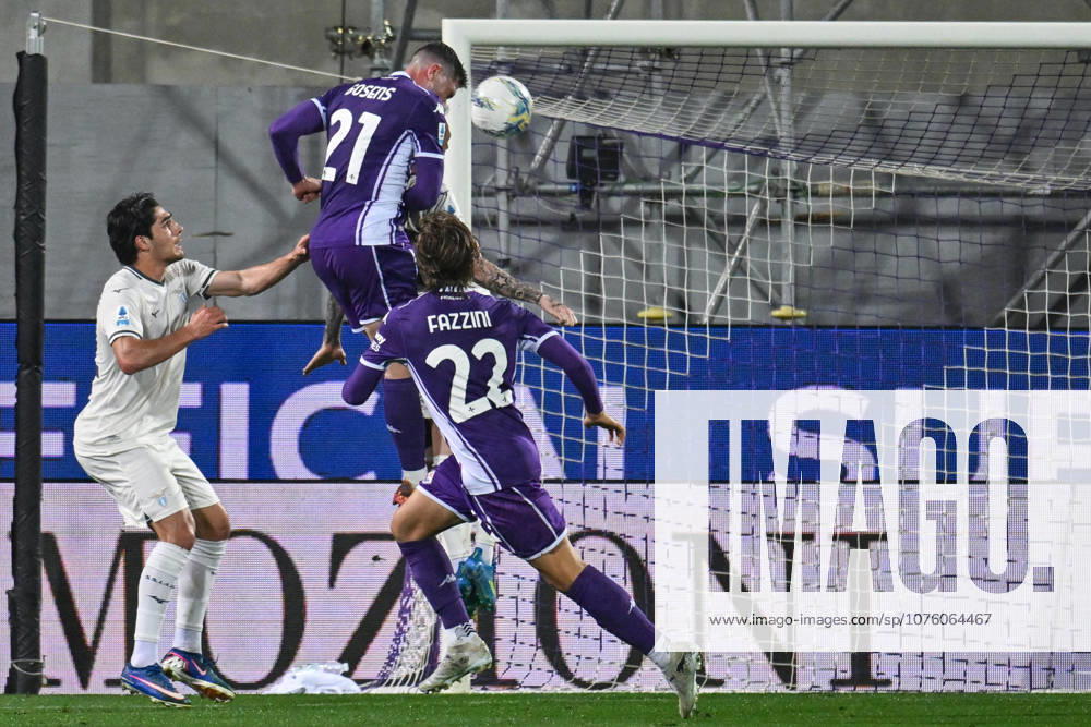 ACF Fiorentina s defender Robin Gosens scores a goal during ACF Fiorentina vs SS Lazio, Italian soccer Serie A match in Florence, Italy, April 13 2026