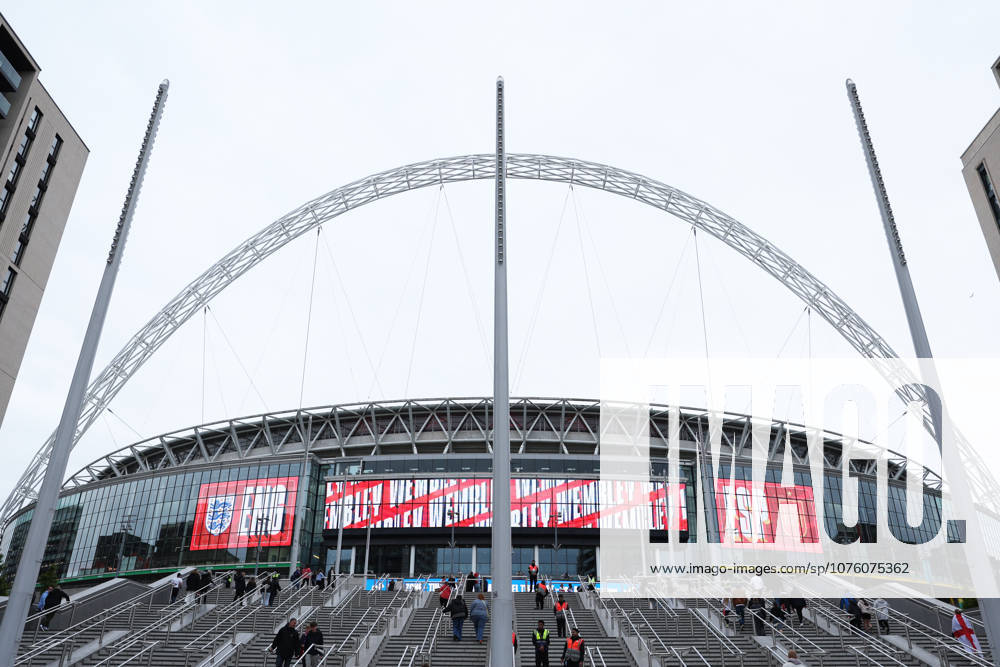 England v Spain - FIFA Women s World Cup 2027 Qualifier General view of the stadium before the FIFA Women s World Cup Group 3 Qualifying match between England Women and Spain at Wembley Stadium in London, United Kingdom, on April 14, 2026. London Greater London United Kingdom
