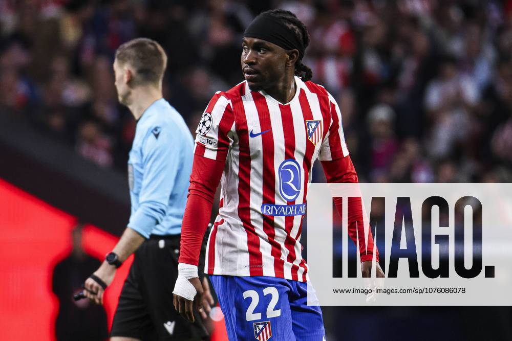 UEFA Champions League quarterfinal second leg soccer match Atletico Madrid vs FC Barcelona, Barca at Riyadh Air Metropolitano stadium in Madrid, Spain. 14 April 2026 Lookman 900 Cordon Press 900 CordonxPress LOF - Champions League Atletico Madrid vs FC Barcelona