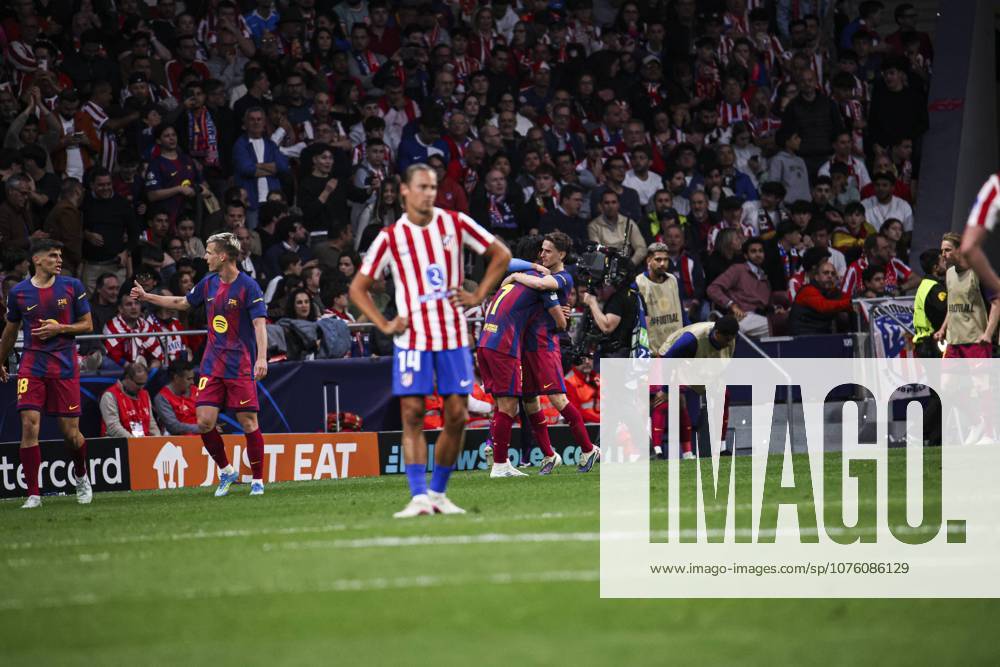 UEFA Champions League quarterfinal second leg soccer match Atletico Madrid vs FC Barcelona, Barca at Riyadh Air Metropolitano stadium in Madrid, Spain. 14 April 2026 LLorente 900 Cordon Press 900 CordonxPress LOF - Champions League Atletico Madrid vs FC Barcelona