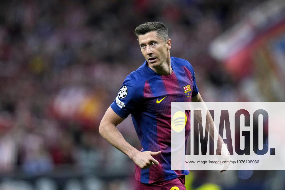 ESP: Atletico de Madrid - FC Barcelona, Barca UEFA Champions League. Quarter-Finals, second leg. Robert Lewandowski of FC Barcelona during the UEFA Champions League match, Quarter-Finals, second leg, between Atletico de Madrid and FC Barcelona played at Riyadh Metropolitano Stadium on April 14, 2026 in Madrid. kpng