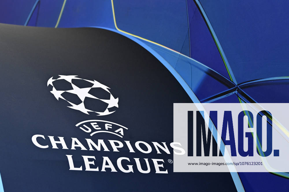 Before the start of the match Logo Champions League CL FC Bayern Muenchen FCB vs Real Madrid UEFA CL Champions League quarterfinal second leg 15 04 2026 DFL REGULATIONS PROHIBIT ANY USE OF PHOTOGRAPHS AS IMAGE SEQUENCES AND OR QUASI VIDEO FC Bayern Muenchen FCB vs Real Madrid CL Champions League