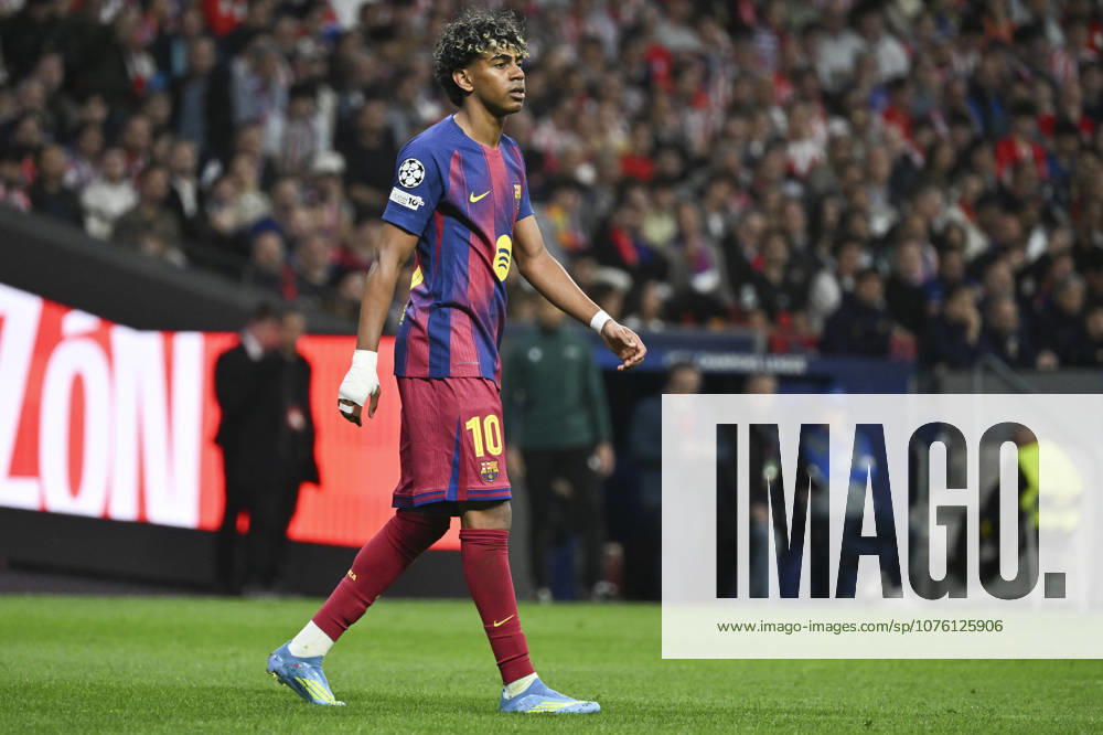Lamine Yamal of Barcelona seen during the UEFA Champions League Quarter-Final match Atletico de Madrid and FC Barcelona, Barca at the Metropolitano stadium. Final score: Atlà tico de Madrid 1 - 2 FC Barcelona. Madrid Spain - ZUMAs197 20260414_aab_s197_034