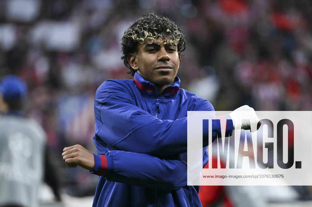 Lamine Yamal of Barcelona seen during the UEFA Champions League Quarter-Final match Atletico de Madrid and FC Barcelona, Barca at the Metropolitano stadium. Final score: Atlà tico de Madrid 1 - 2 FC Barcelona. Madrid Spain - ZUMAs197 20260414_aab_s197_022