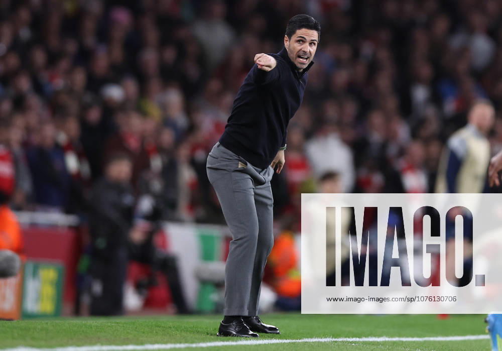 London, England, 15th April 2026. Mikel Arteta manager of Arsenal during the Arsenal vs Sporting Lisbon UEFA Champions League quarter final 2nd leg match at the Emirates Stadium, London. Picture credit should read: David Klein Sportimage . SPI_036_DK_Arsenal_Sporting_Lisbon SPI-4686-0036
