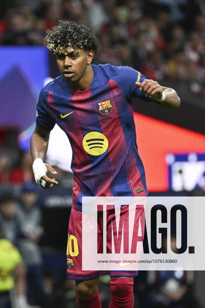 Lamine Yamal of Barcelona seen during the UEFA Champions League Quarter-Final match Atletico de Madrid and FC Barcelona, Barca at the Metropolitano stadium. Final score: Atlà tico de Madrid 1 - 2 FC Barcelona. Madrid Spain - ZUMAs197 20260414_aab_s197_027