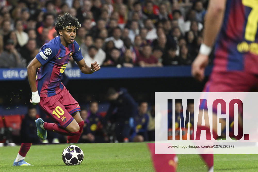 Lamine Yamal of Barcelona during the UEFA Champions League Quarter-Final match Atletico de Madrid and FC Barcelona, Barca at the Metropolitano stadium. Final score: Atlà tico de Madrid 1 - 2 FC Barcelona. Madrid Spain - ZUMAs197 20260414_aab_s197_030