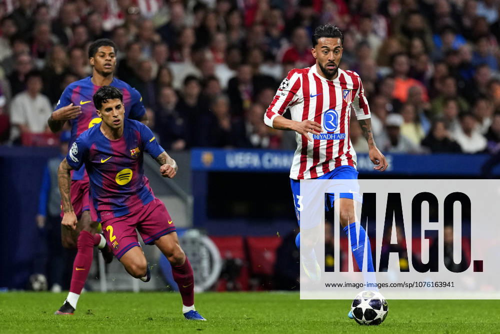 SOCCER-Matchday Round of Quarter-finals of UEFA Champions League match between Atletico de Madrid and FC Barcelona, Barca at Riyadh Air Metropolitano on April 14, 2026. Nico Gonzalez of Atletico de Madrid during the UEFA Champions League match between Atletico de Madrid and FC Barcelona at Riyadh Air Metropolitano on April 14, 2026. Madrid Madrid Spain
