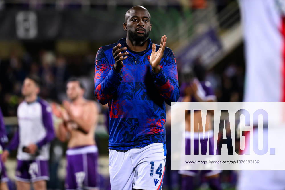 Jean-Philippe Mateta of Crystal Palace celebrates at the end of the UEFA Conference League 2025 2026 football match between ACF Fiorentina and Crystal Palace at Artemio Franchi stadium in Florence (Italy), April 16, 2026. andreaxstaccioli