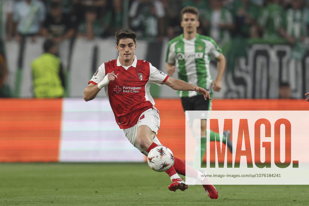 ESP: Real Betis-SC Braga. UEFA Europa League. Quarter-Finals, second Leg. Pau Victor of SC Braga during the UEFA Europa League match, Quarter-Finals, second leg between Real Betis and SC Braga. Olimpico de la Cartuja Stadium on April 17, 2026 in Sevilla, Spain. kpng
