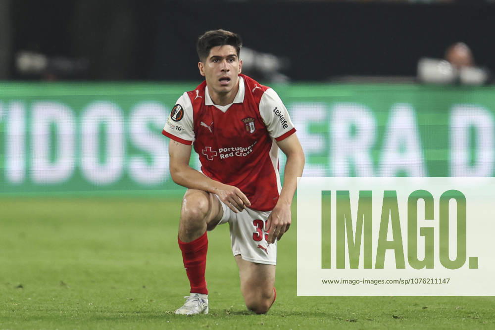 ESP: Real Betis-SC Braga. UEFA Europa League. Quarter-Finals, second Leg. Fran Navarro of SC Braga during the UEFA Europa League match, Quarter-Finals, second leg between Real Betis and SC Braga. Olimpico de la Cartuja Stadium on April 17, 2026 in Sevilla, Spain. kpng