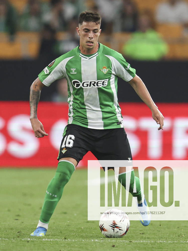 ESP: Real Betis-SC Braga. UEFA Europa League. Quarter-Finals, second Leg. Valentin Gomez of Real Betis during the UEFA Europa League match, Quarter-Finals, second leg between Real Betis and SC Braga. Olimpico de la Cartuja Stadium on April 17, 2026 in Sevilla, Spain. kpng