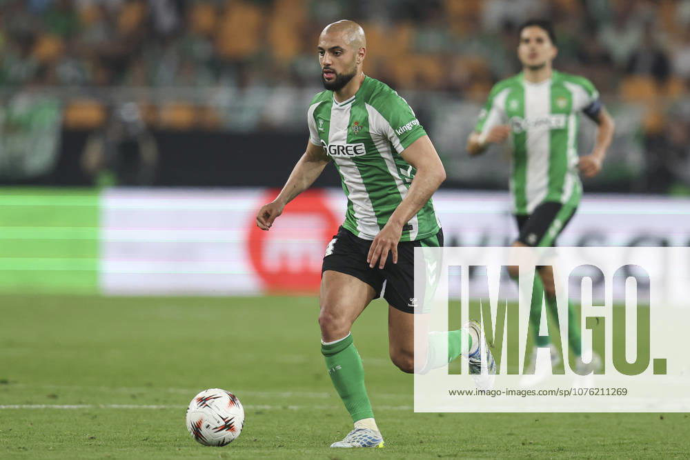 ESP: Real Betis-SC Braga. UEFA Europa League. Quarter-Finals, second Leg. Sofyan Amrabat of Real Betis during the UEFA Europa League match, Quarter-Finals, second leg between Real Betis and SC Braga. Olimpico de la Cartuja Stadium on April 17, 2026 in Sevilla, Spain. kpng