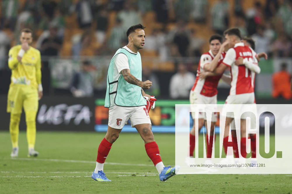ESP: Real Betis-SC Braga. UEFA Europa League. Quarter-Finals, second Leg. Rodrigo Zalazar of SC Braga during the UEFA Europa League match, Quarter-Finals, second leg between Real Betis and SC Braga. Olimpico de la Cartuja Stadium on April 17, 2026 in Sevilla, Spain. kpng