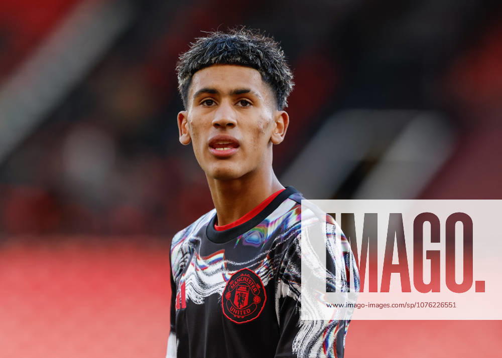 Manchester, England, 17th April 2026. Joseph Junior Andreou Gabriel (JJ Gabriel) of Manchester United, ManU ahead of the Manchester United U18 vs Crystal Palace U18 FA Youth Cup semi final match at Old Trafford, Manchester. Picture credit should read: Cody Froggatt Sportimage . SPI_002_CF_MANCHESTER_UNITED_U18_V_CRYSTAL_PALACE_U18 SPI-4697-0002