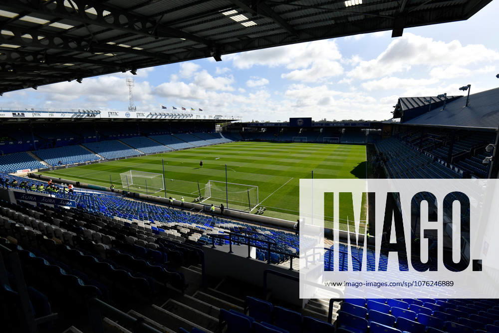 Portsmouth v Leicester City, EFL Sky Bet Championship General view inside Fratton Park stadium ahead of the EFL Sky Bet Championship match between Portsmouth and Leicester City at Fratton Park, Portsmouth, UK on 18 April 2026. Portsmouth Fratton Park Hampshire UK Editorial use only DataCo restrictions apply See www.football-dataco.com ,