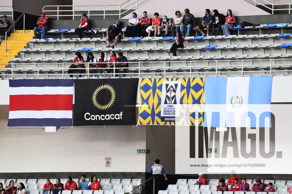 Costa Rica national team, Nationalteam vs Guatemala National Team. FIFA Womens World Cup 2027 CONCACAF Qualifiers group C match Costa Rica National Team supporters in the stands previous to the match played between the National Teams of Costa Rica and Guatemala. FIFA Womens World Cup 2027 CONCACAF Qualifiers group C, played on 18.04.26 at the National Stadium in La Sabana, San Jose, Costa Rica. Photo Jose Campos PMEimages San Jose San Jose Costa Rica