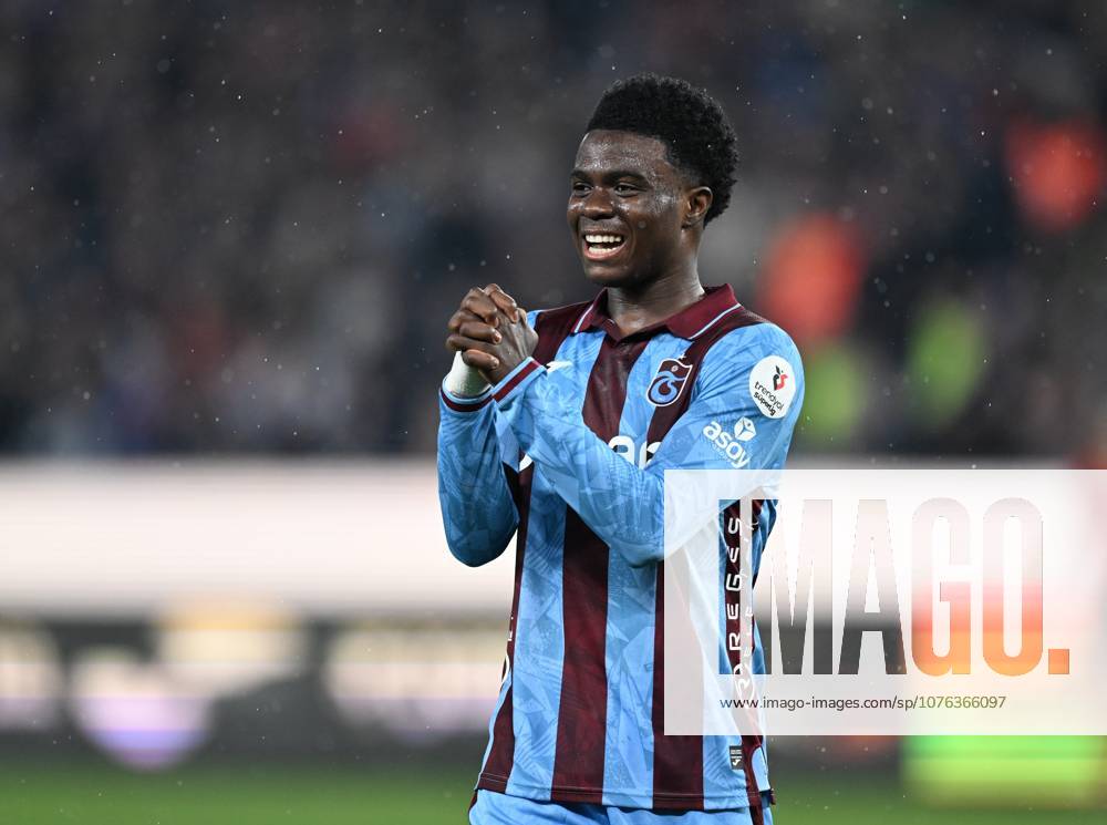 Trabzonspor v RAMS Basaksehir - Turkish Super Lig TRABZON, TURKIYE - APRIL 19: Trabzonspor player Inao Oulai reacts during the Turkish Super Lig week 30 match between Trabzonspor and RAMS Basaksehir at Papara Park in Trabzon, Turkiye, on April 19, 2026. Hakan Burak Altunoz Anadolu Trabzon Turkey. Editorial use only. Please get in touch for any other usage.