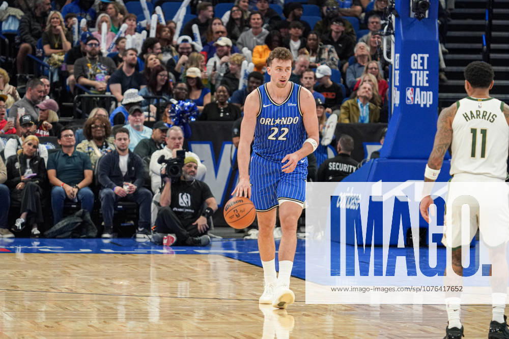 Milwaukee Bucks at Orlando Magic, Orlando, Florida, USA Orlando, Florida, USA, February 9, 2026, Orlando Magic forward Franz Wagner 22 walking forward at the Kia Center.