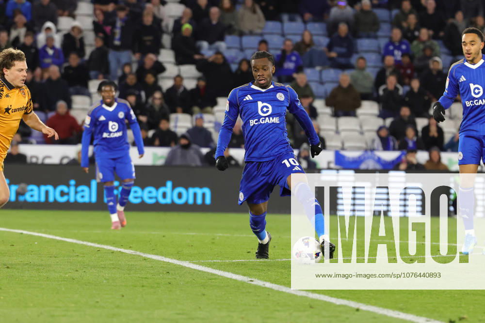 Leicester City v Hull City, EFL Sky Bet Championship Leicester City forward Stephy Mavididi (10) during the EFL Sky Bet Championship match between Leicester City and Hull City at the King Power Stadium, Leicester, UK on 21 April 2026. Leicester King Power Stadium Leicestershire UK Editorial use only DataCo restrictions apply See www.football-dataco.com ,