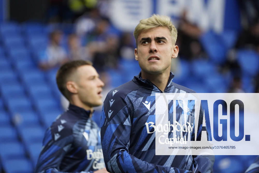 Ander Barrenetxea of Real Sociedad seen during LaLiga EA Sports game between teams of Real Sociedad and Getafe CF (Mickael Ducint Ball Raw Images) San Sebastian Estadio Anoeta Spain