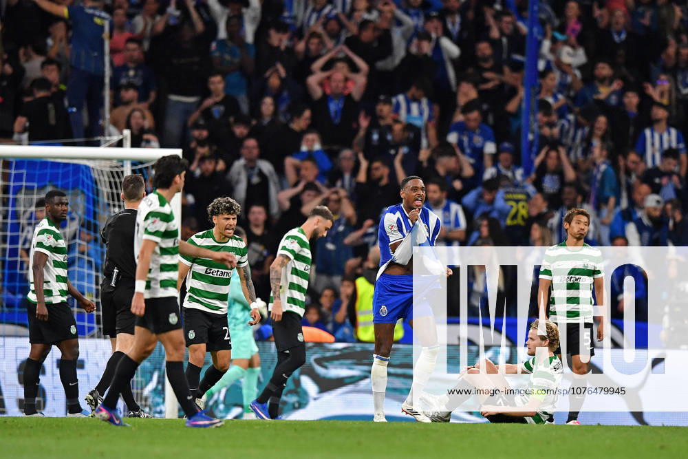 22nd April 2026; Dragao Stadium, Porto, Portugal; Taca de Portugal, FC Porto versus Sporting Lisboa; Pablo Rosario of FC Porto reacts DanielxCastro DiaEsportivo