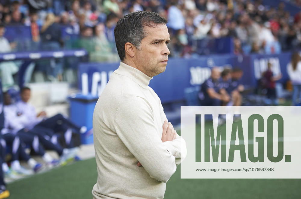 Head coach Luis Castro Levante UD during the LaLiga EA Sports match between Levante UD and Sevilla FC at Ciudad de Valencia on April 23, 2026 in Valencia, Spain Photo by Maria Jose Segovia DeFodi Images