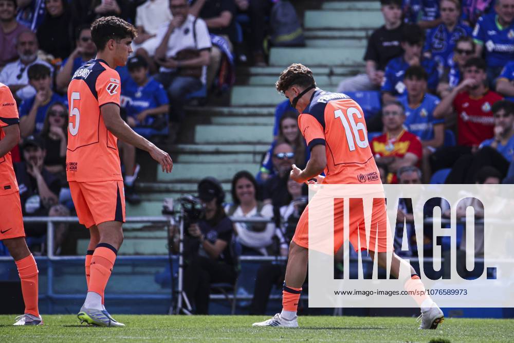 Estadio Coliseum, Madrid, Spain; La Liga Football, Getafe CF versus FC Barcelona, Barca Fermin Lopez celebratres his goal Getafe vs FC Barcelona 900 Cordon Press 900 CordonxPress LOF - Getafe vs FC Barcelona