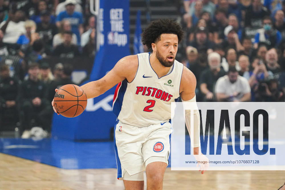 Detroit Pistons at Orlando Magic, Orlando, Florida, USA Orlando, Florida, USA, April 25, 2026, Detroit Pistons guard Cade Cunningham 2 moving upcourt at the Kia Center.