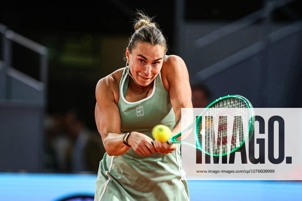 Mutua Madrid Open 2026 - Day 6 Aryna Sabalenka of Belarus competes against Jaqueline Cristian of Romania during their Women s Singles match on Day Six of the Mutua Madrid Open at La Caja Magica on April 25, 2026, in Madrid, Spain. Madrid Spain