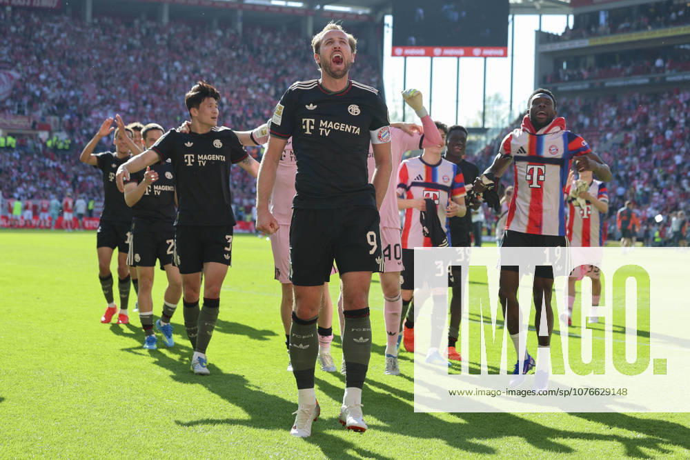 Harry Kane FC Bayern Muenchen cheers, Bundesliga, 1 FSV Mainz 05 v FC Bayern München, Mewa Arena on April 25, 2026 in Mainz, Germany Photo by Marco Steinbrenner DeFodi Images Harry Kane FC Bayern Muenchen cheers, Bundesliga, 1 FSV Mainz 05 v FC Bayern München, Mewa Arena, April 25, 2026 in Mainz, Germany Photo by Marco Steinbrenner DeFodi Images DFL regulations prohibit any use of photographs as image sequences and or quasi video