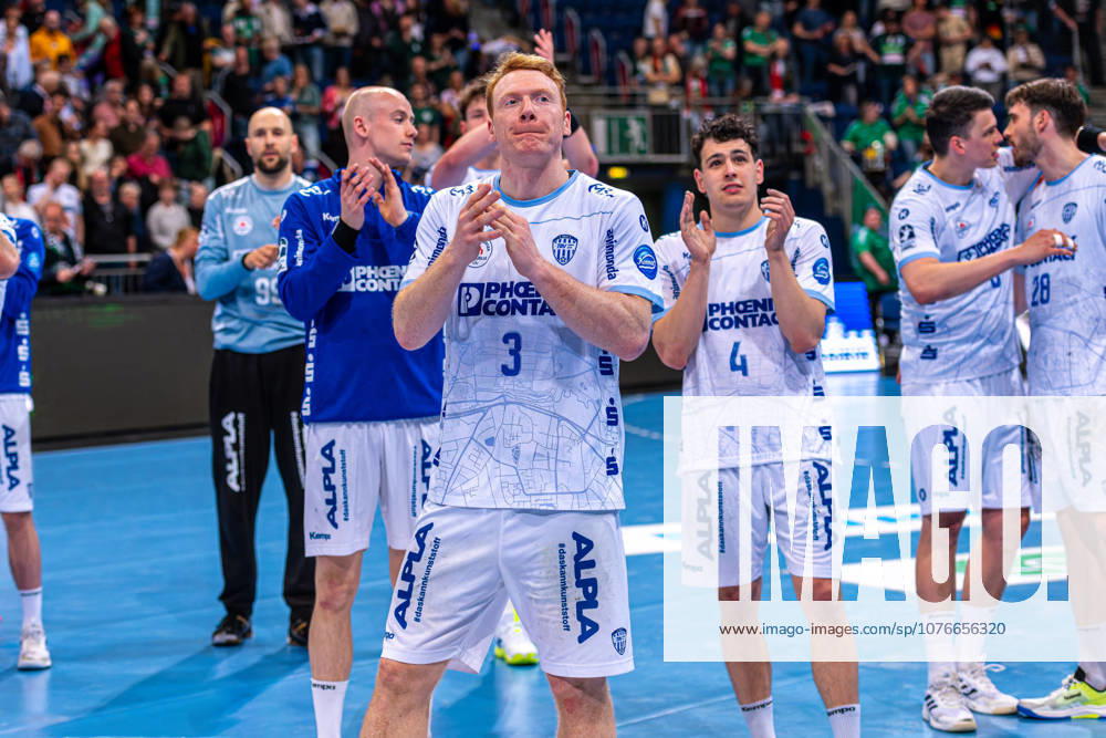 Nicolai Theilinger TBV Lemgo Lippe, No. 3 v l , TSV Hannover Burgdorf red against TBV Lemgo Lippe white on matchday 29 of the 2025 2026 season in the DAIKIN Handball Bundesliga 26 04 2026, ZAG Arena Hannover, GER ,