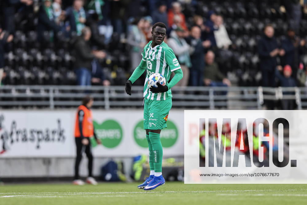 Eliteserien in football 2026 HamKam Start Hamar 20260426 HamKams Mame Niang celebrates the 1 1 goal during the elite series football match between HamKam and IK Start at Briskeby Stadium Photo Geir Olsen NTB undefined Hamar Norway RESTRICTED USE FOR BETTING COMPANIES