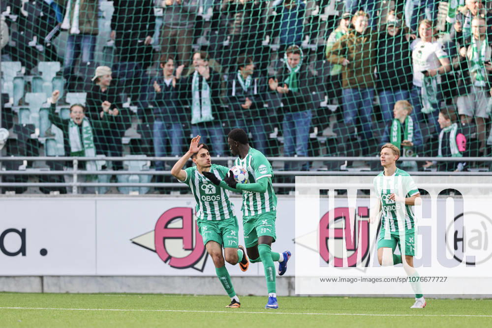 Eliteserien in football 2026 HamKam Start Hamar 20260426 HamKams Mame Niang celebrates the 1 1 goal during the elite series football match between HamKam and IK Start at Briskeby Stadium Photo Geir Olsen NTB undefined Hamar Norway RESTRICTED USE FOR BETTING COMPANIES