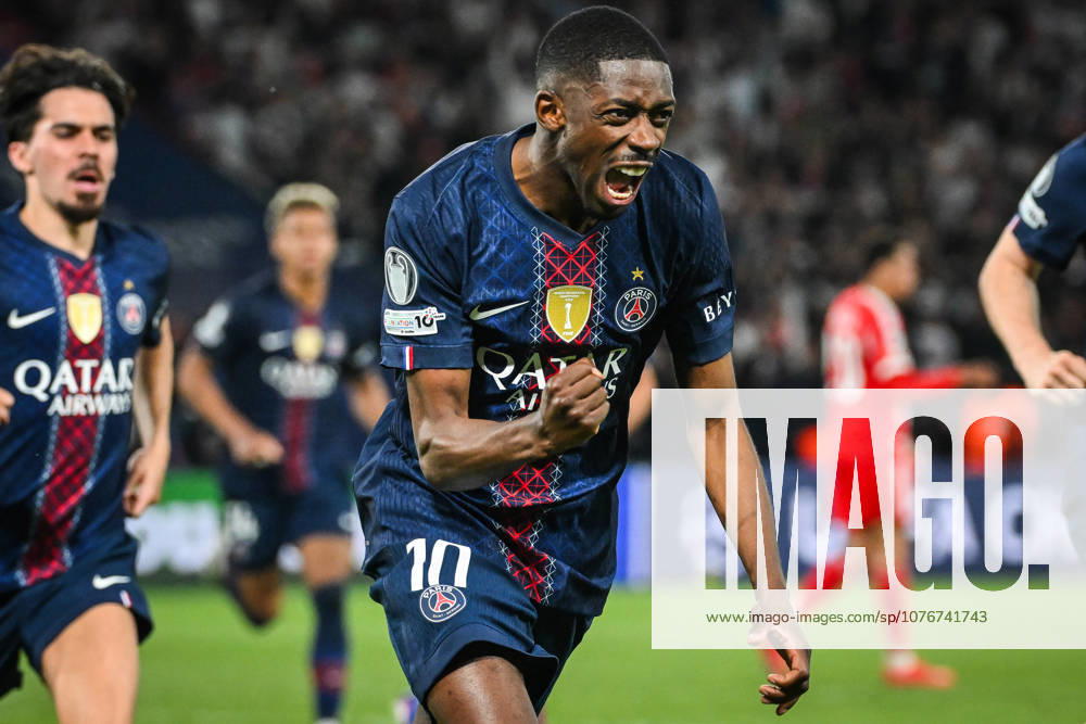 Ousmane DEMBELE of PSG celebrates his goal during the UEFA Champions League match between Paris Saint-Germain and FC Bayern Munich at Parc des Princes Stadium on April 28, 2026 in Paris, France. Paris France - ZUMAm308 20260428_zsp_m308_016