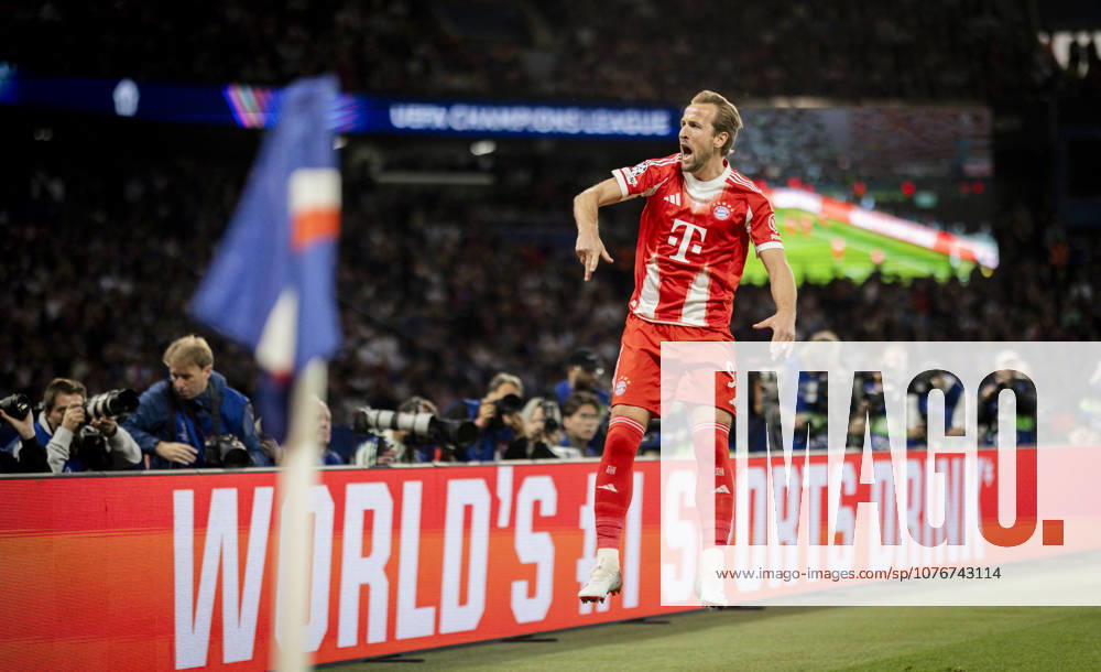 Paris, France 28th Apr 2026 Goal celebration Harry Kane FCB Paris Saint Germain FC Bayern Munich 28 04 2026