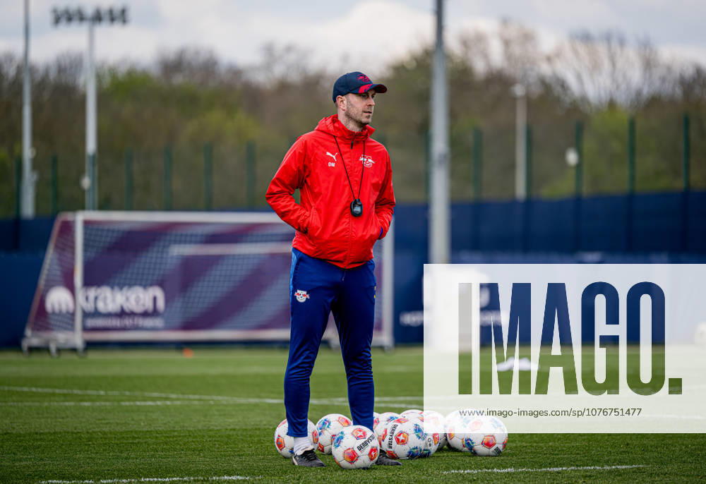 Leipzigs head coach Coach Ole Werner Training RB Leipzig on April 21, 2026 Red Bull Academy, Leipzig Training RB Leipzig