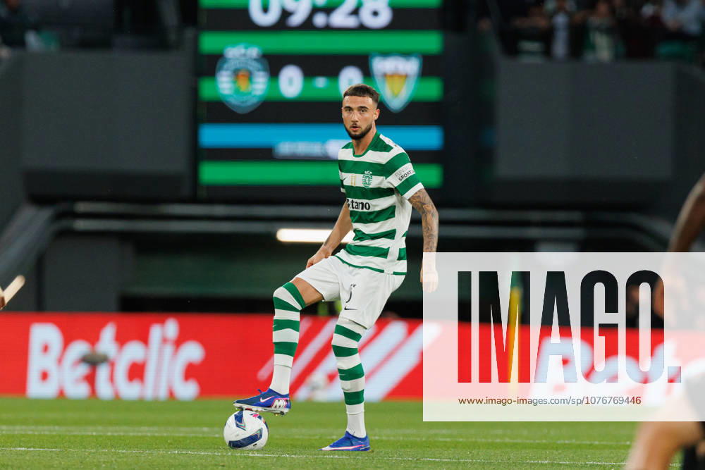Zeno Debast seen during Liga Portugal game between teams of Sporting CP and FC Tondela at Estadio Jose Alvalade (Luis Loureiro Ball Raw Images PT) Lisbon Estadio Jose Alvalade Portugal