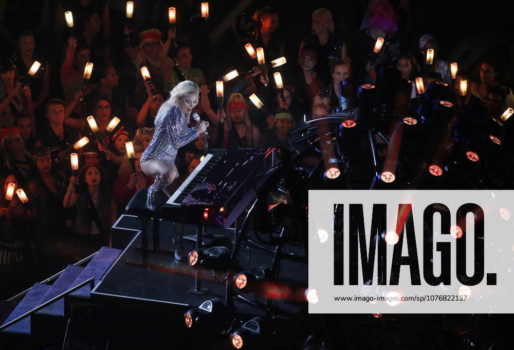 Musician Lady Gaga performs onstage during the Super Bowl LI Halftime Show at NRG Stadium in Houston, Texas. Charles Baus CSM