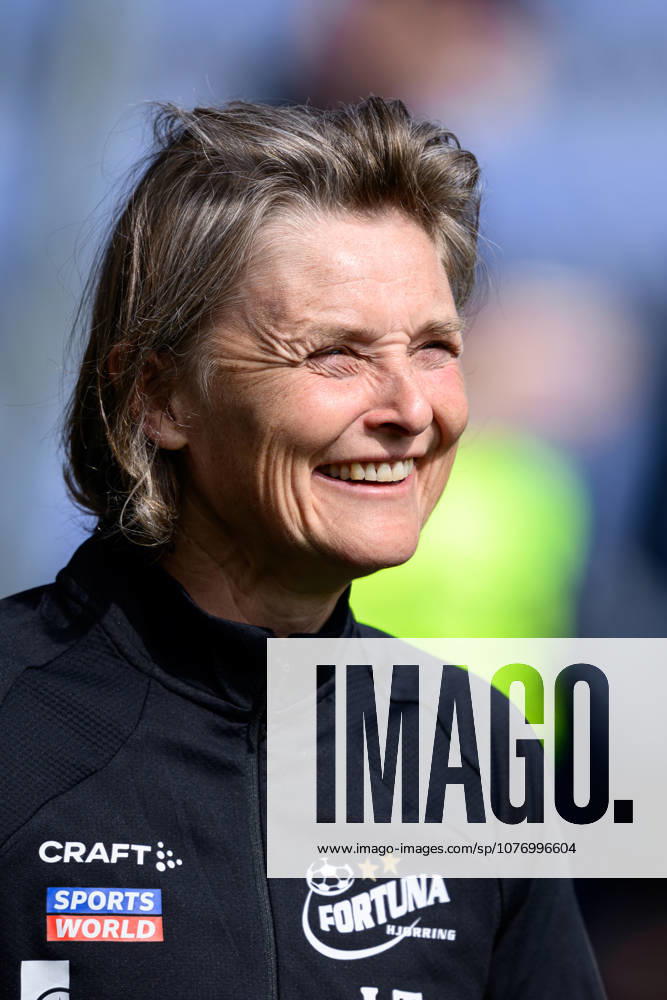 Broendby IF v Fortuna Hjoerring, A-Liga football, Broendby, Denmark Broendby, Denmark. 03rd, May 2026. Head coach Lene Terp of Fortuna Hjoerring seen at the A-Liga match between and Broendby IF and Fortuna Hjoerring at Brondby Stadion in Brondby. Denmark, Brondby, Brondby Stadion