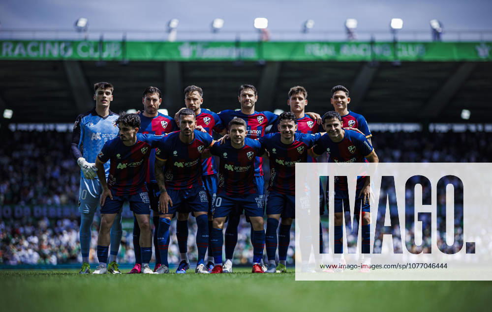 Real Racing Club de Santander vs SD Huesca - LaLiga Hypermotion - 03 05 2026 Line up of SD Huesca during the LaLiga Hypermotion match between Real Racing Club de Santander and SD Huesca at Estadio El Sardinero on May 03, 2026 in Santander, Spain. Santander Spain