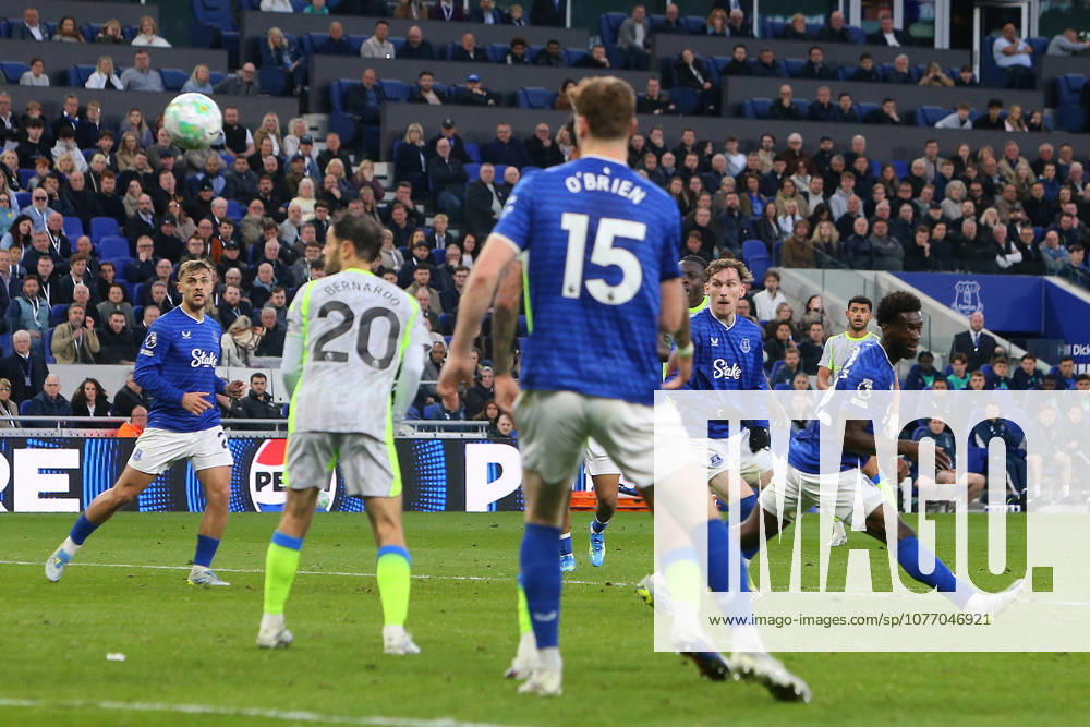 Jeremy Doku of Manchester City scores their sides first goal Everton v Manchester City, Premier League, Football, Hill Dickinson Stadium, Liverpool , UK - 04 May 2026Liverpool Hill Dickinson Stadium United Kingdom