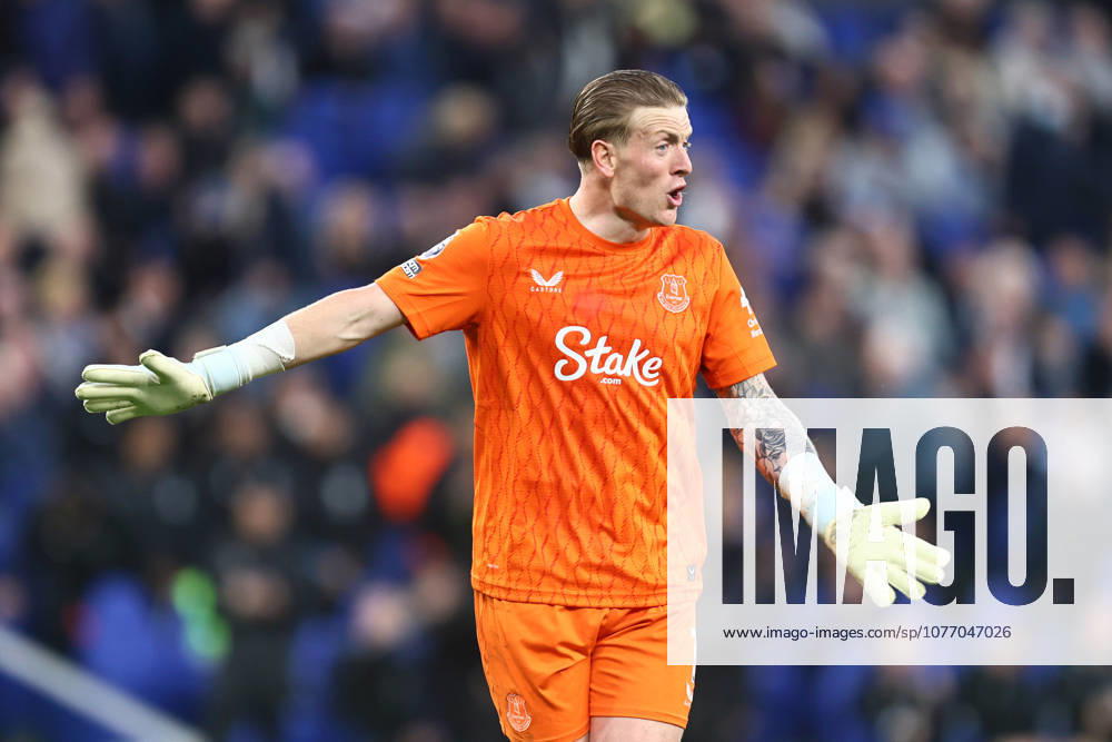 Jordan Pickford of Everton dejected following the opening goal Everton v Manchester City, Premier League, Football, Hill Dickinson Stadium, Liverpool , UK - 04 May 2026Liverpool Hill Dickinson Stadium United Kingdom